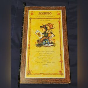 VINTAGE 1970s EVANS HUMMEL SCORPIO LITHOGRAPH MOUNTED ON CHIPBOARD